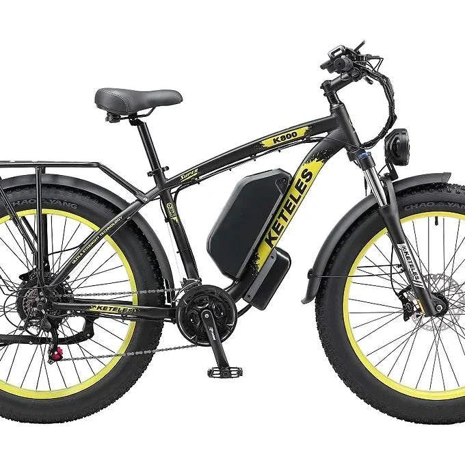 Electric Cycle Under 10000: Keteles K800 Electric Fat Tire Bike with Durable Frame and Long-Range Battery.