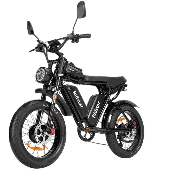 Ridstar electric bike for urban commuting with sleek design and powerful motor.